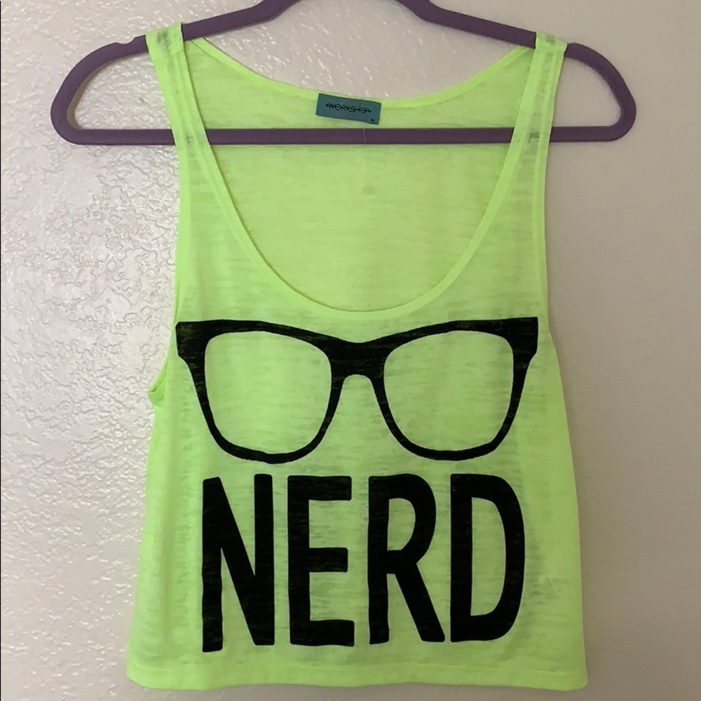 NWOT NERD Crop Tank top
